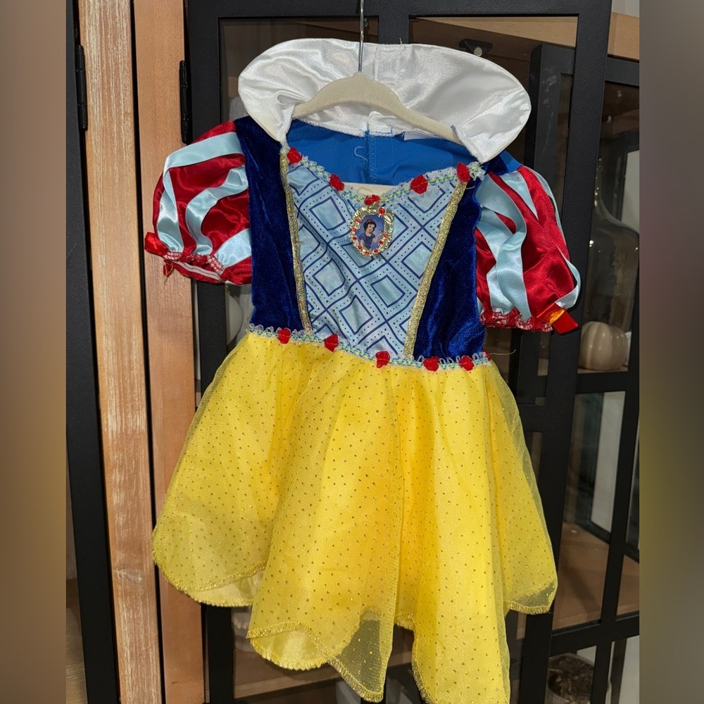 Disney Store Snow White princess dress baby costume girl toddler tulle glitter